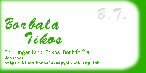 borbala tikos business card